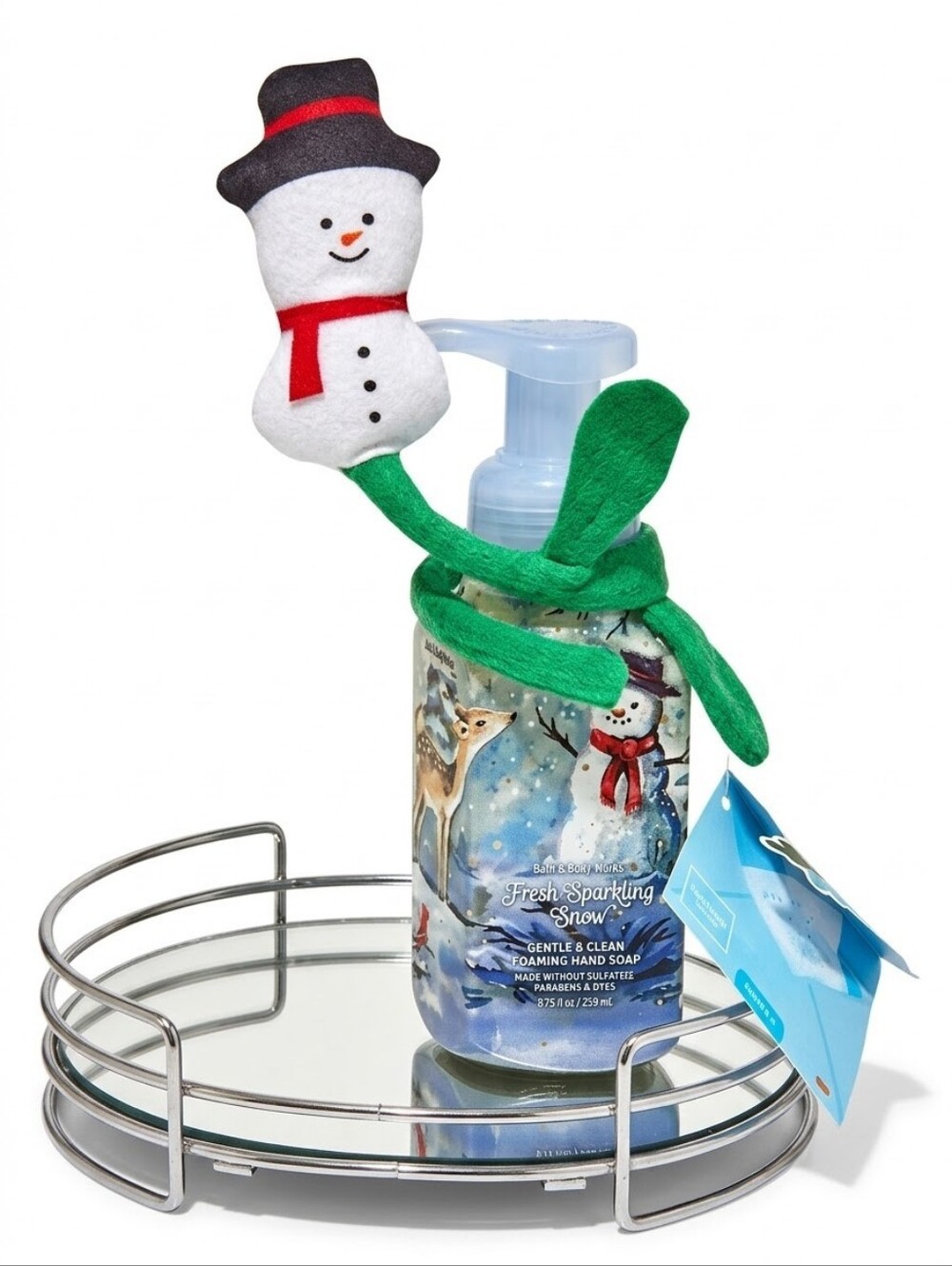 Fresh Sparkling Snow Foaming Hand Soap with Snowman "Flower" Decor SOLDOUT